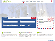 Tablet Screenshot of heraldtravels.com